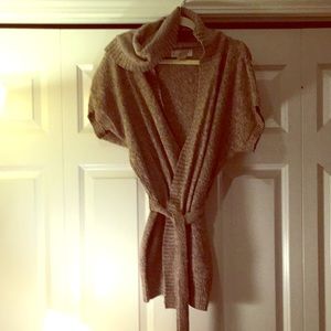 Michael Kors hooded belted sweater vest